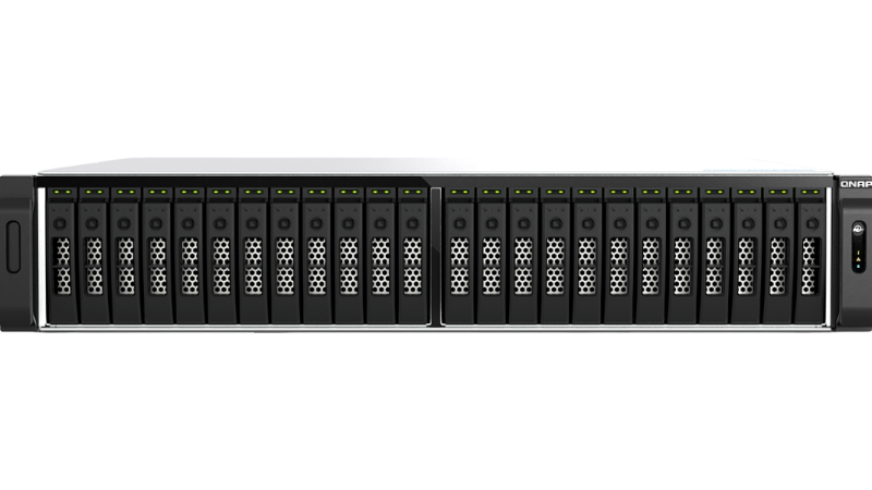 A QNAP Network Attached Storage (NAS) product.