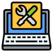 Icon for Authorized Service Provider of repair tools on a desktop screen